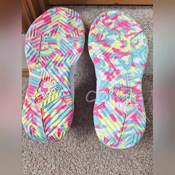 NWOT Adidas Own The Game 2.0 Cloud Flash Aqua Pink Unisex Mens 6.5 Wms 8.5 - Picture 9 of 9